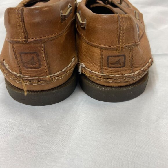 SPERRY light Brown Slip-On Deck Shoes size 10M - Picture 3 of 8